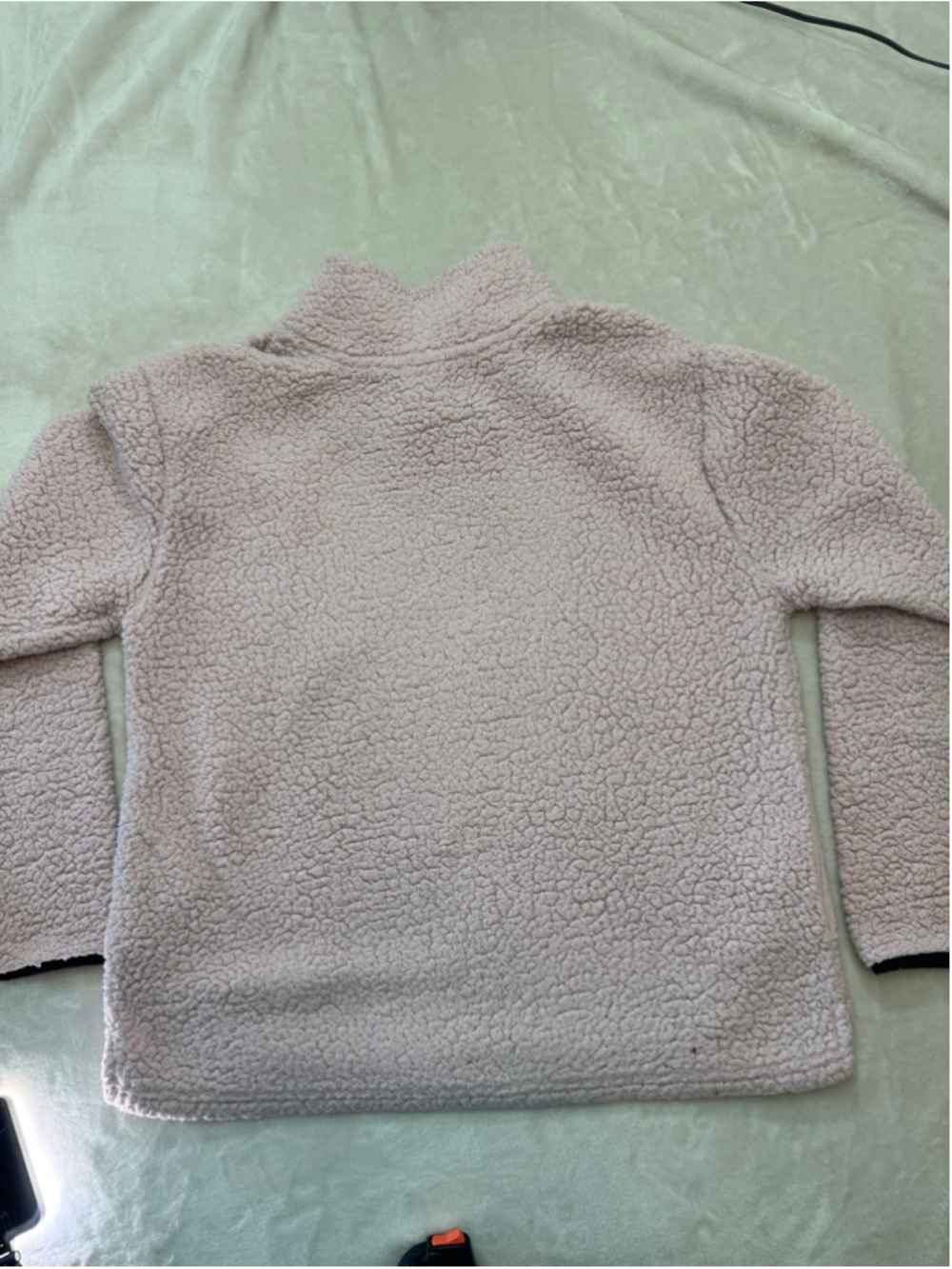 Women's Victoria's Secret PINK Sherpa Quarter-Zip Sweatshirt Pink Size M - Picture 7 of 7